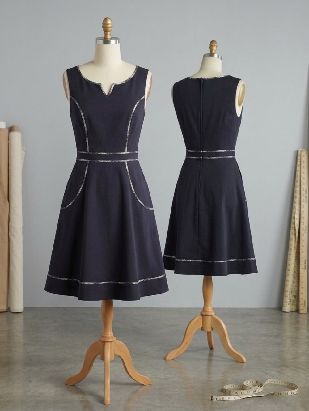 Modcloth Contrast Trim A-line dress